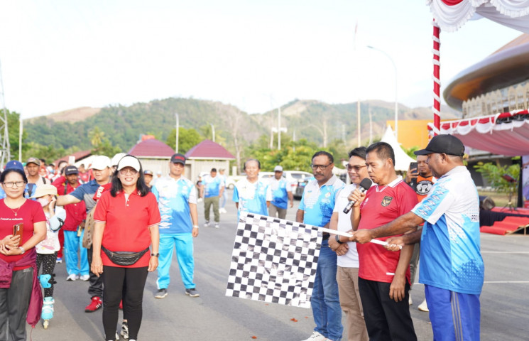 Kormi Papua Gelar Jalan Santai Sambut Haornas ke - 39 